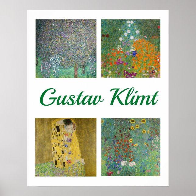 Affiche Gustav Klimt Masterpieces Patchwork (Devant)