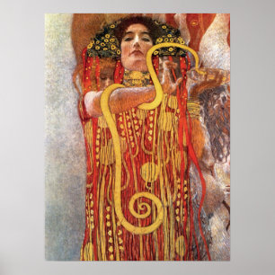 Affiche Gustav Klimt - Médecine de l'hygiène Déesse de la 