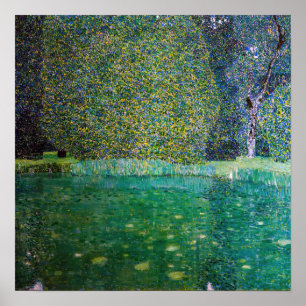 Affiche Gustav Klimt - Parc du château de Kammer am Atters