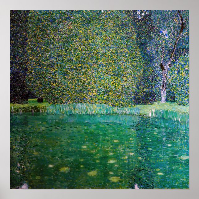 Affiche Gustav Klimt - Parc Schloss Kammer am Attersee (Devant)