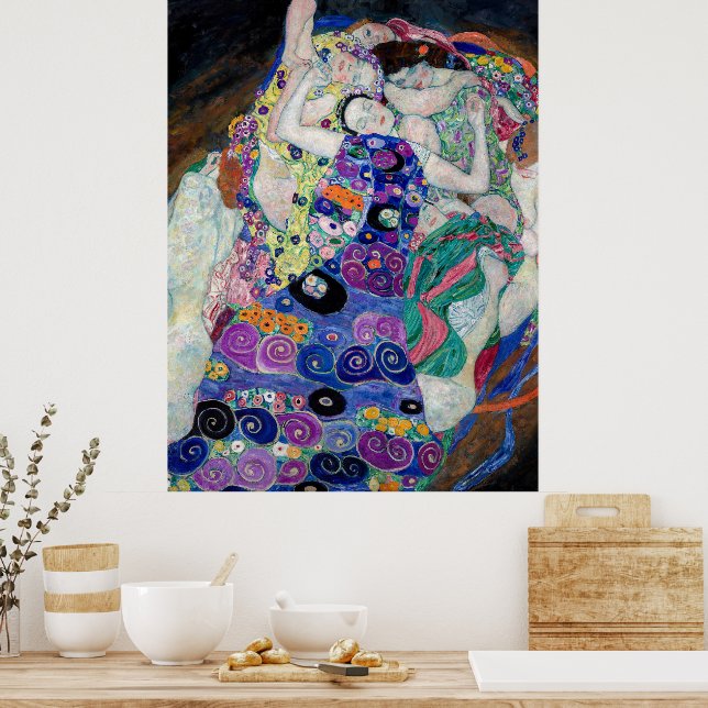 Affiche Gustav Klimt Peindre La Vierge (Cuisine)