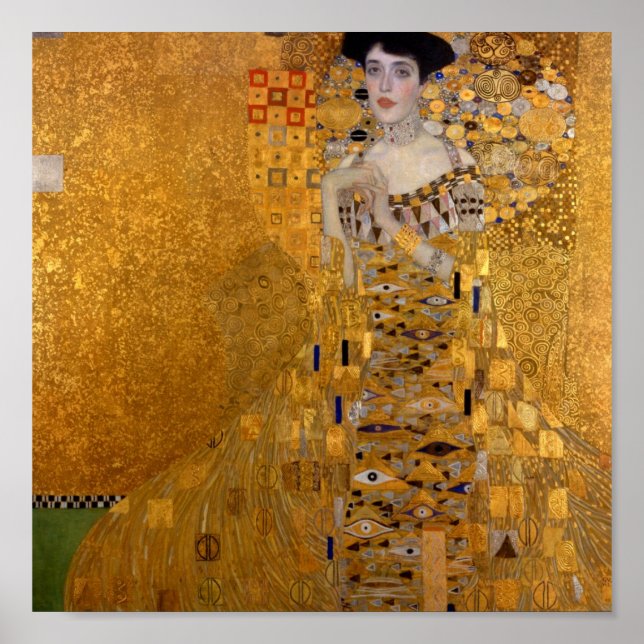 Affiche Gustav Klimt // Portrait d'Adele Bloch-Bauer (Devant)