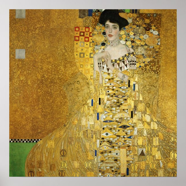 Affiche Gustav Klimt - Portrait d'Adele Bloch-Bauer I (Devant)
