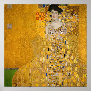 Affiche Gustav Klimt - Portrait d'Adele Bloch-Bauer I