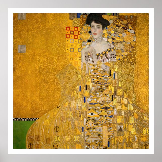 Affiche Gustav Klimt - Portrait d'Adele Bloch-Bauer I (Devant)