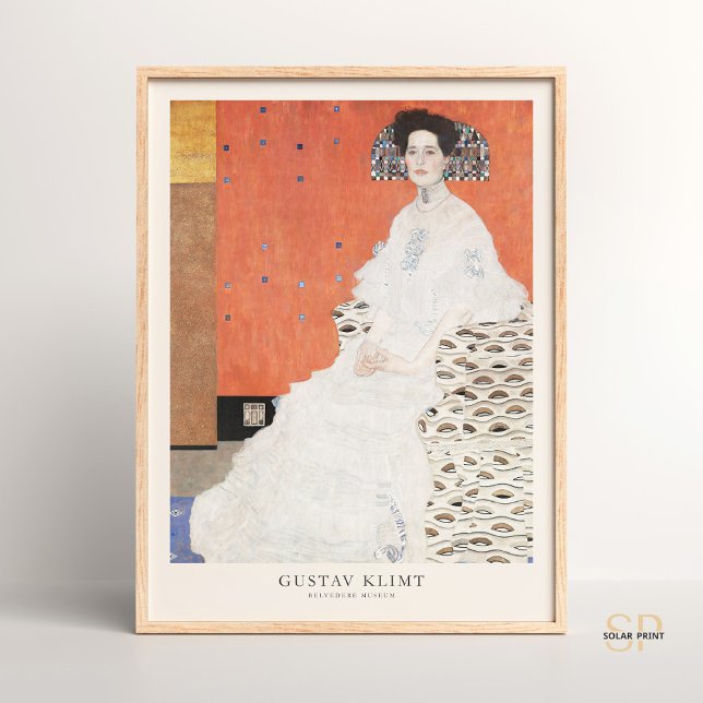 Affiche Gustav Klimt Portrait de Fritza Riedler Art Imprim (Créateur téléchargé)