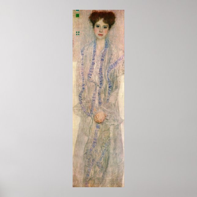Affiche Gustav Klimt - Portrait de Gertha Felssovanyi (Devant)