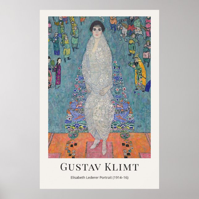 Affiche Gustav Klimt – Portrait d'Elisabeth Lederer (Devant)