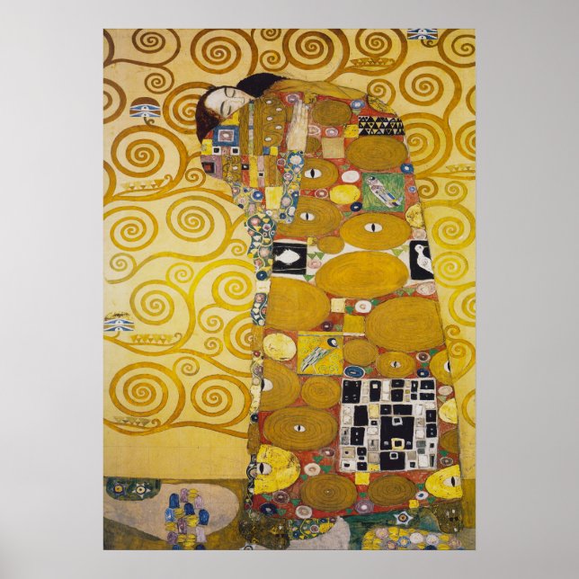 Affiche Gustav Klimt - Réalisation Stoclet Frieze (Devant)