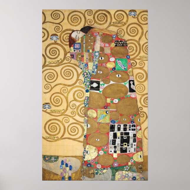 Affiche Gustav Klimt - Réalisation, Stoclet Frieze (Devant)