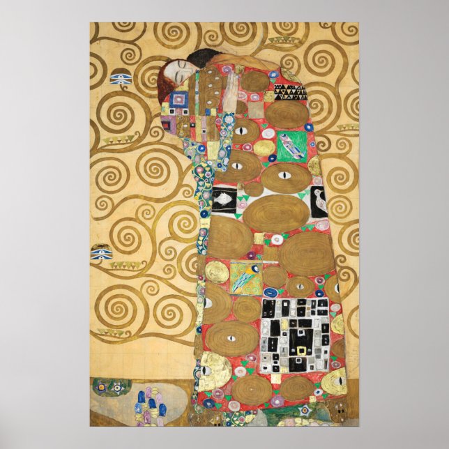 Affiche Gustav Klimt - Réalisation, Stoclet Frieze (Devant)
