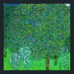 Affiche Gustav Klimt - Rosiers sous les arbres<br><div class="desc">Date : 1905 - Gustav Klimt - Rosebushes under the Trees | Style : Art Nouveau (Moderne) | Période : Phase dorée | Genre : paysage | Médias : huile,  toile | Lieu : Musée d'Orsay,  Paris,  France</div>