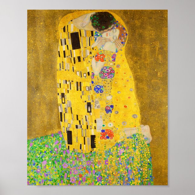 Affiche Gustav Klimt The Kiss Fine Art (Devant)