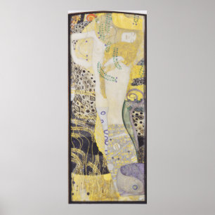 Affiche Gustav Klimt - water snakes