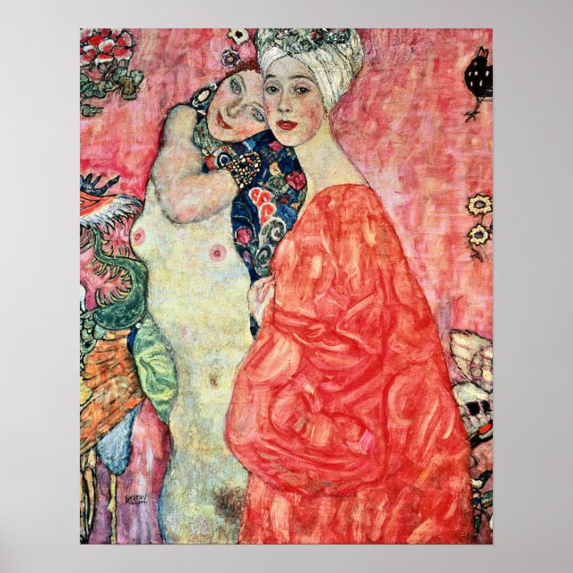 Affiche Gustav Klimt - Women Friends (Devant)