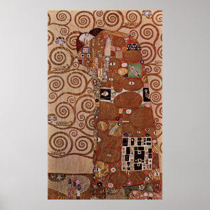 Affiche Gustav Klimt's Painting : L'Embrace (vers 1909)