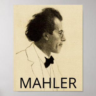 Affiche Gustav Mahler (1902, portrait)