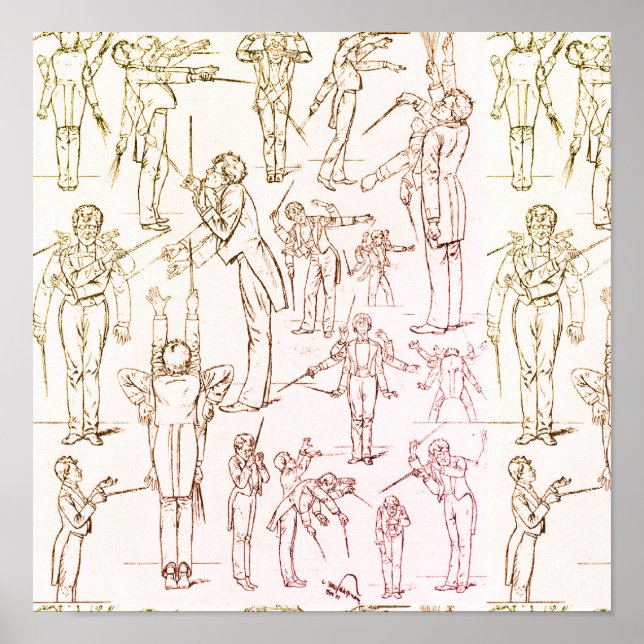 Affiche Gustav Mahler - Conduite (Devant)