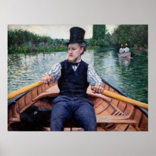 Affiche Gustave Caillebotte - Bateau