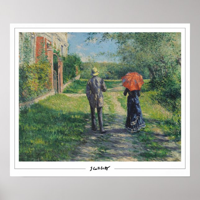 Affiche Gustave Caillebotte Beaux-Arts #14 (Devant)
