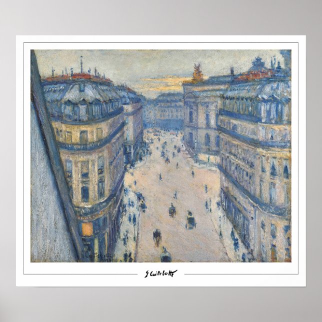 Affiche Gustave Caillebotte Beaux-Arts #289 (Devant)