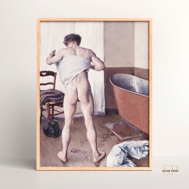 Affiche Gustave Caillebotte Caillebotte Homme à son bain (Créateur téléchargé)