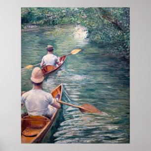 Affiche Gustave Caillebotte - Canots sur l'Yerres
