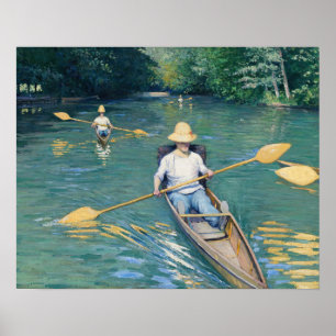 Affiche Gustave Caillebotte - Esquisse sur l'Yerres