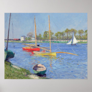 Affiche Gustave Caillebotte - La Seine à Argenteuil