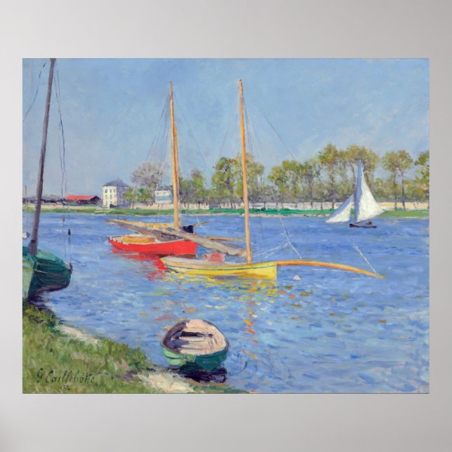 Affiche Gustave Caillebotte - La Seine à Argenteuil (Devant)