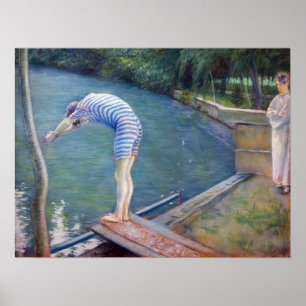 Affiche Gustave Caillebotte - Le Bather / Le Plongeur