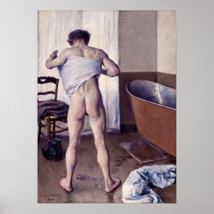 Affiche Gustave Caillebotte - Man at his Bath