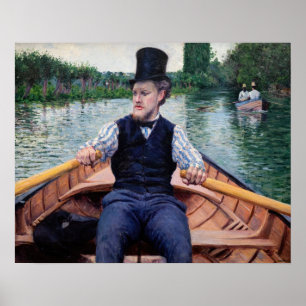Affiche Gustave Caillebotte - Partie de bateau