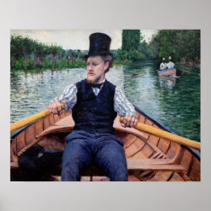 Affiche Gustave Caillebotte - Partie de bateau