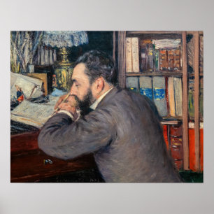 Affiche Gustave Caillebotte - Portrait d'Henri Cordier