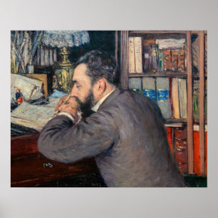 Affiche Gustave Caillebotte - Portrait d'Henri Cordier