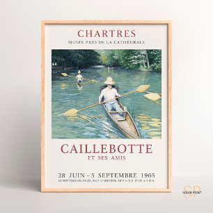 Affiche Gustave Caillebotte Skiffs sur les Yerres