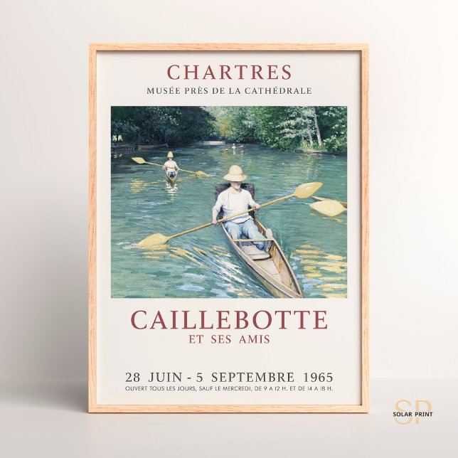Affiche Gustave Caillebotte Skiffs sur les Yerres (Créateur téléchargé)