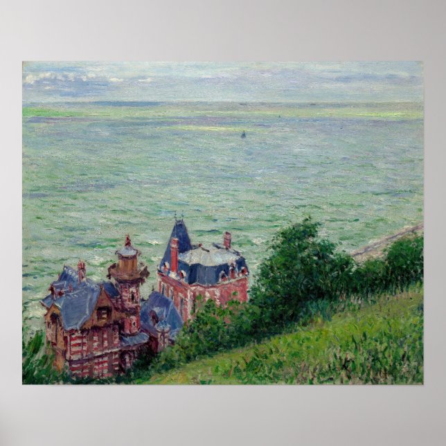 Affiche Gustave Caillebotte - Villas à Trouville (Devant)
