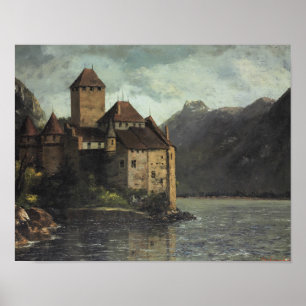Affiche Gustave Courbet - Château de Chillon
