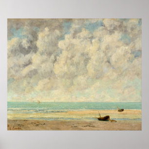 Affiche Gustave Courbet   la mer calme