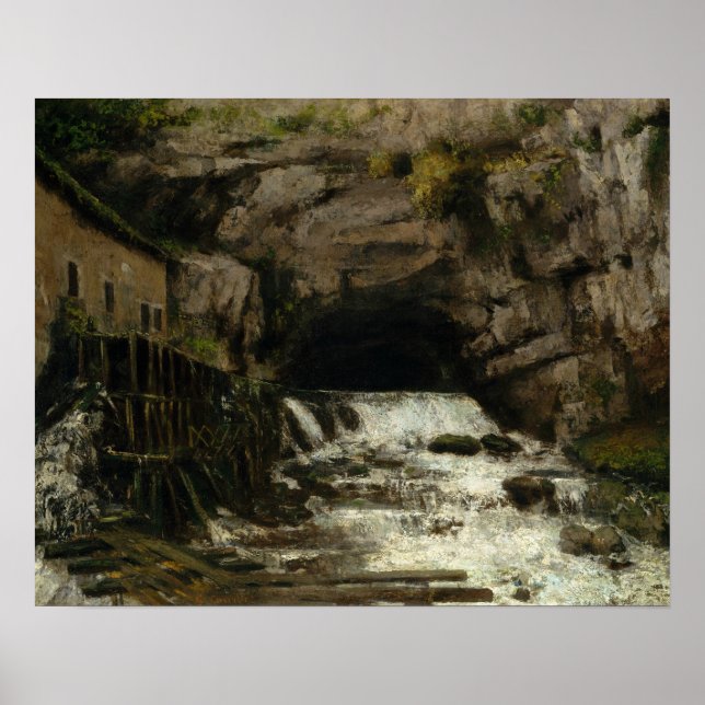 Affiche Gustave Courbet - The Source of the Loue (Devant)