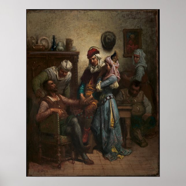 Affiche Gustave Doré Don Quichotte et Sancho Panza (Devant)