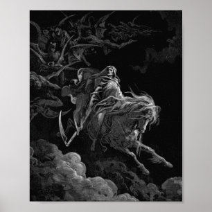 Affiche Gustave Dore - Mort Sur Le Cheval Pâle