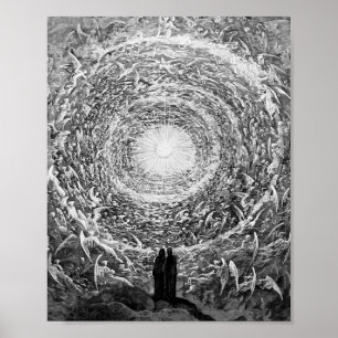 Affiche Gustave Dore - ( Rose Blanche ) Vision Empyréenne