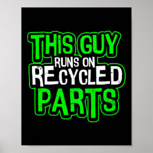 Affiche Guy Fonctionne En Design Recyclé Maladie Du Rein