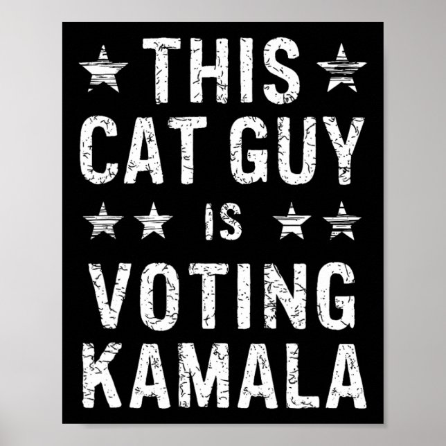 Affiche Guy For Kamala Vote Blue 2024 Président Harris Dem (Devant)