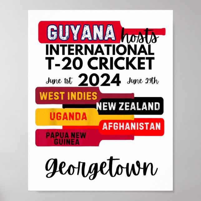 Affiche Guyana T-20 International Cricket  (Devant)