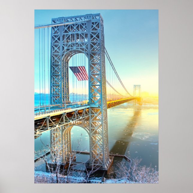 Affiche GWB connecting Fort Lee NJ and Manhattan NYPlus (Devant)