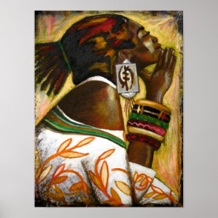 Affiche Gye Nyame Adinkra - OmninnerG par Mansa Pryor